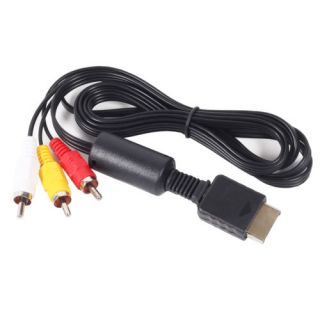 Composite AV Video Audio Cable Cord for Sony PlayStation 2 3 PS2 PS3 Slim USA