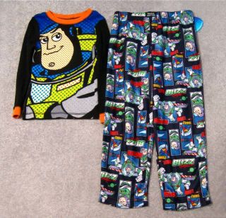 New Boys Fall Winter Pajamas PJs 4 Disney Toy Story Buzz Lightyear