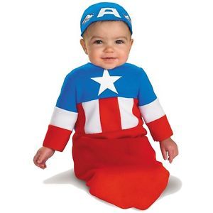 Captain America Bunting The Avengers Baby Infant Boy Superhero Halloween Costume
