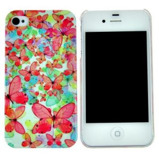 Stylish Colourful Butterfly Serial Hard PC Case Cover Protector for iPhone4 4S
