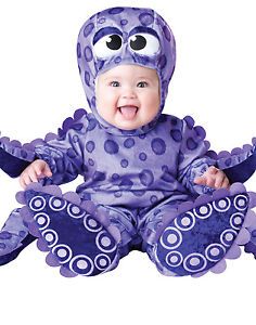 Purple Octopus Cute Animal Infant Baby Jumpsuit Toddler Kids Costume s L