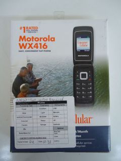 Motorola WX416 Cell Phone Black for Consumer Cellular