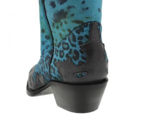 Women's Cowboy Boots Ladies Cheetah Leather Western Riding Biker Rodeo New 2013