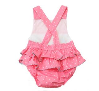 New Baby Girls Costume Outfit One Piece Bodysuit Cotton Size 0 24M ）H85