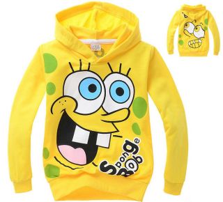 Spongebob Squarepants Kids Toddlers Boys Girls Hoodies Unisex Coat Costume Gift
