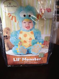 Little Monster Halloween Costume Size M 12 18 Months
