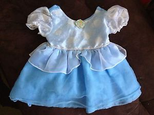 Disney Baby Princess Cinderella Dress Costume 18 24 Months Halloween Blue