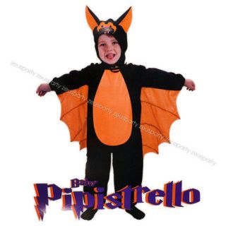 Halloween Costume Baby Pipistrello 3 4 Anni Bambino Vampiro Carnevale