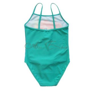 Girl Kid Princess Ariel Mermaid Swimsuit Swimwear Swim Costume Bathing 2T 4T