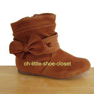 Tan Baby Toddler Infant Dressy Casual Costume Walking Ankle Boots Size 6 7 8
