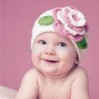 Lovely Baby Girls' Handmade Crochet Cutton Cap Toddler Photography Hat Kids Hot
