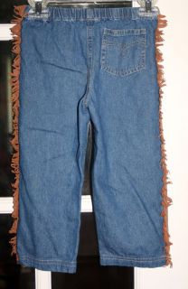 Boys 4T Cowboy Western Fringed Pants Jeans Costume Sweet Potatoes Boutique