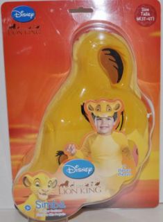New Disney Lion King Simba Toddler Costume Fancy Dress 3T 4T