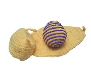 1pc Girl Boy Baby Newborn Snail Knit Crochet Clothes Costume Sweater Photo Prop