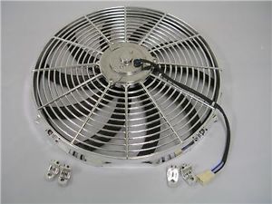 16" Chrome Electric Cooling Fan Relay Switch Kit