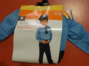New Policeman Infant Toddler Child 12 24 Month Costume Police Officer Halloween