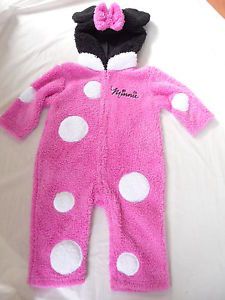 Minnie Mouse Halloween Costume Snow Suit Child Infant Size 12 MO Disney Pink