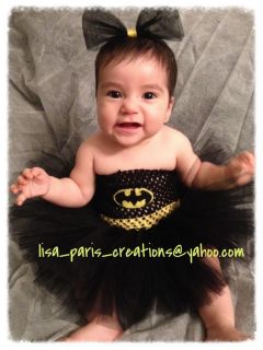 Batman Inspired Tutu Dress Halloween Birthday Pictures