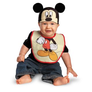 Mickey Mouse Bib and Hat Infant Costume 0 6 Months