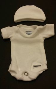 Sculpted OOAK Baby Doll Clothes Bodysuit Mini Reborn Micro Preemie 11 12"