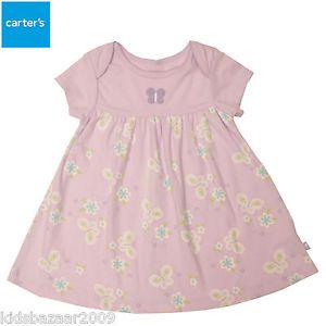 Carter's Baby Girl Purple Butterfly Dress Size 12M 18M 24M