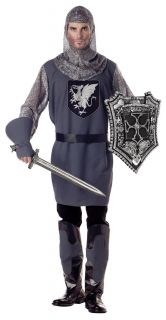 Valiant Medieval Knight Costume Adult New