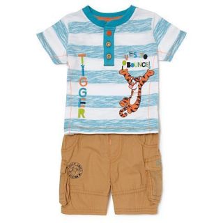 Disney Tigger Baby Boys 2 Piece Short and T Shirt Set