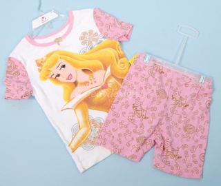 Disney Princess 2pc Pajamas Set Girls Sz 4 New