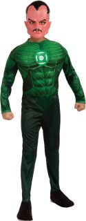 Green Lantern Sinestro Muscle Child Costume Boys Kid Movie Theme Party Halloween