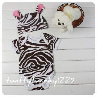 Baby Animal Safari Costume Outfit w Hat Bee Cow Gireffe Zebra Leopard Ladybird