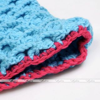 Newborn Baby Crochet Knit Beanie Animal Costume Photography Props Hat Cap Set