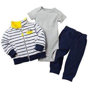 Carters 18 24 Months Nautical Cardigan Set Baby Boy Clothes Outfit 3 Piece Set