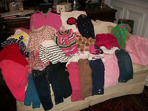 Huge Lot of Baby Girl Clothes 12 18 Months Gap Old Navy Gymboree