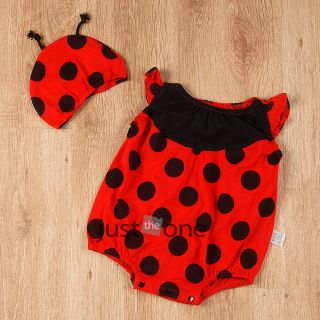 Super Cute Style Baby Infants Toddlers Outfit Soft Cotton Romper Costume Beanie