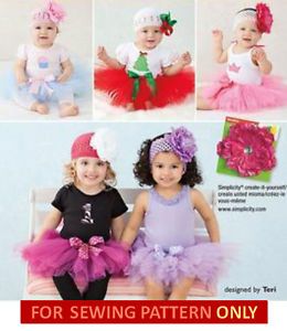 Sewing Pattern Makes Baby Tutu Costume No Sew Easy 17 24 Pounds Princess