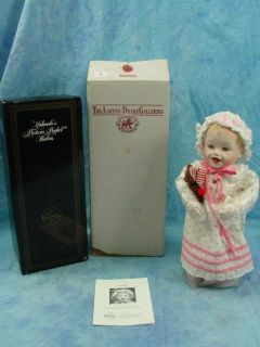 Ashton Drake Galleries Sarah Porcelain Baby Girl Doll w Clothing in Original Box