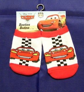 New Disney Cars Lightning McQueen 1 Pair Red Socks Infant Size 6 12 Months