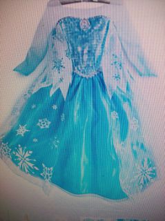 New Authentic  Frozen Princess Elsa Costume Dress Size 5 6