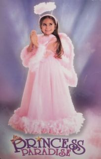 Girls Heavenly Pink Angel Halloween Costume 7 8