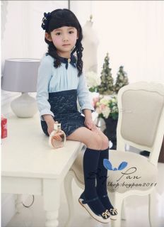 New Kids Children Girls Cute Fashion Doll Collars Long Sleeve Lace Dress sz2 7Y