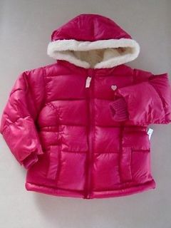 Old Navy Toddler Girl Pink Puffer Winter Jacket Coat Size 3 3T New