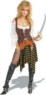 Pirate Wench Adult Womens Costume Standard Corset Skirt Sexy Halloween
