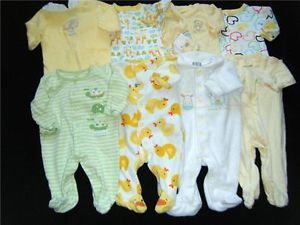 Baby Neutral Unisex Sleeper Pajama Clothes Boy Girl Size Newborn NB 0 3 Months