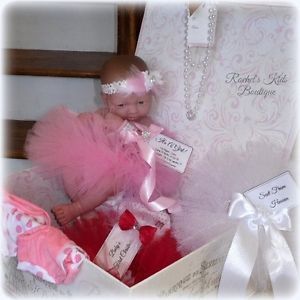 Ballet Preemie Baby Doll Girl Newborn American Clothes Outfit Collectible Reborn