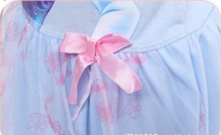 New Disney Princess Cinderella Costume Girls Toddler Party Dresses Blue 3T 7T