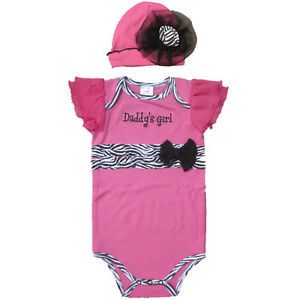 2pcs Newborn Infant Baby Girl Hat Romper Jumpsuit Top Set Clothes Outfit 0 12M