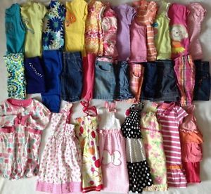 Huge Lot Girls Toddler Clothes Size 3T Spring Summer Outfits Dress TCP Carters