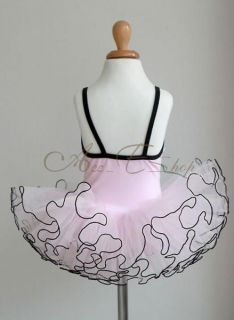 Pink Girls Kids Ballet Dress Tutu Leotard Dance Skate Party Costume Fairy Sz 3 8