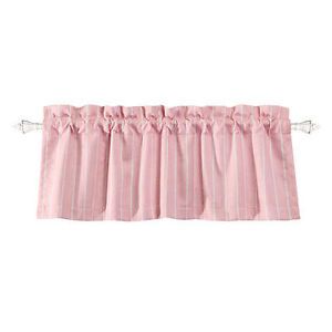 NIP Naptime Window Valance Light Pink Stripe Baby Girls Children Bedroom Nursery