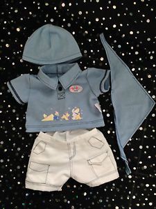 Baby Born Boy Doll Clothes Blue 4 Piece Suit Zapf Creations